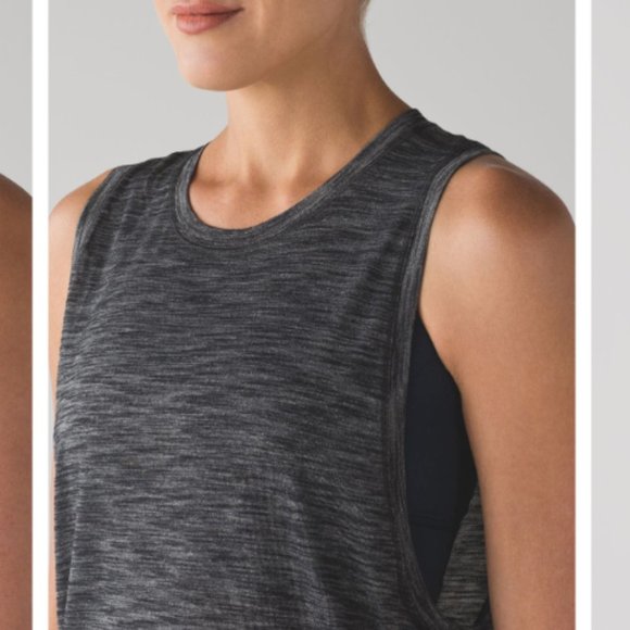 Lululemon Lululemon Cardio Squad Tank - Heathered Black - Size 8 - Picture 4 of 6